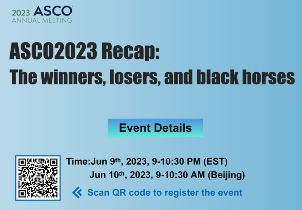 ASCO2023 Recap Webinar flyer