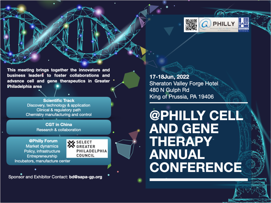 @Philly Cell & Gene Therapy Annual Conference 2022 flyer