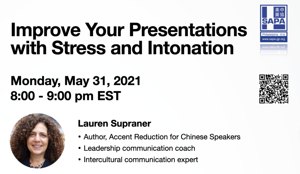 Improve Your Presentations with Stress and Intonation flyer